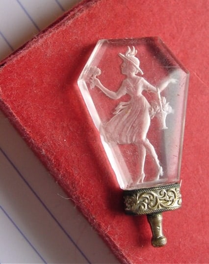 intaglio perfume bottle stopper