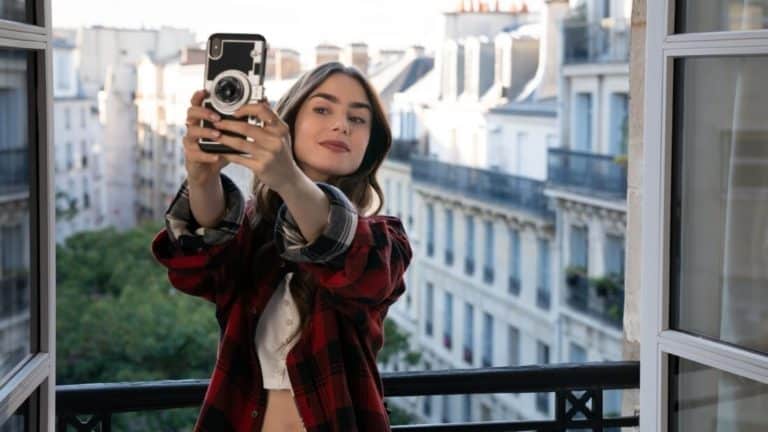 Emily in Paris iphone case vintage camera