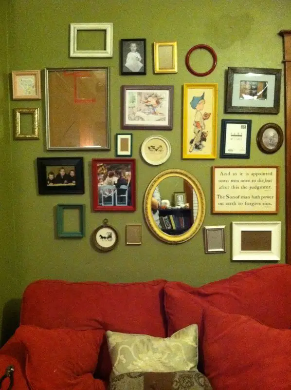 vintage frames wall 2