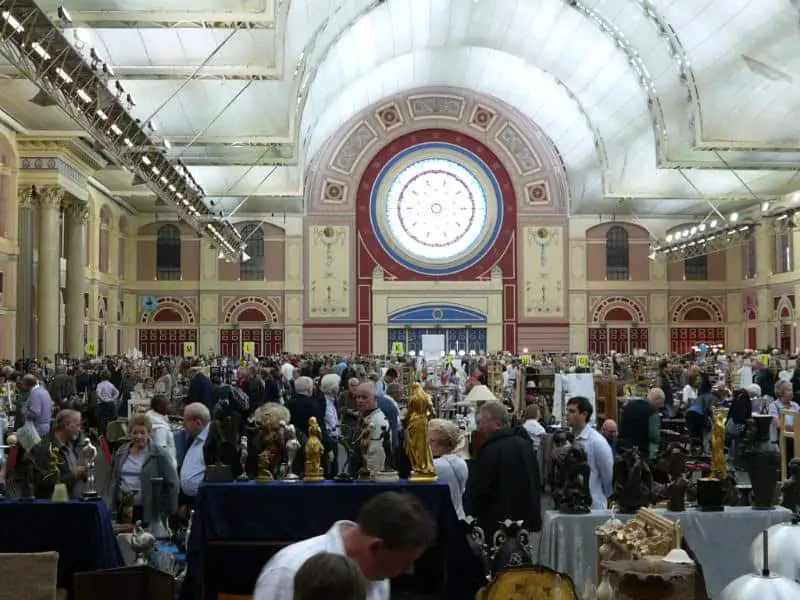 Flea market in Alexandra Palace, London