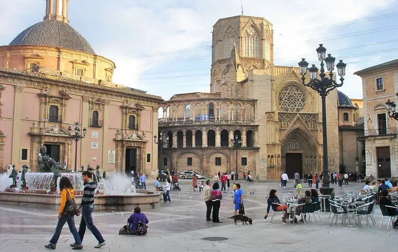 Old city center of Valencia, Spain