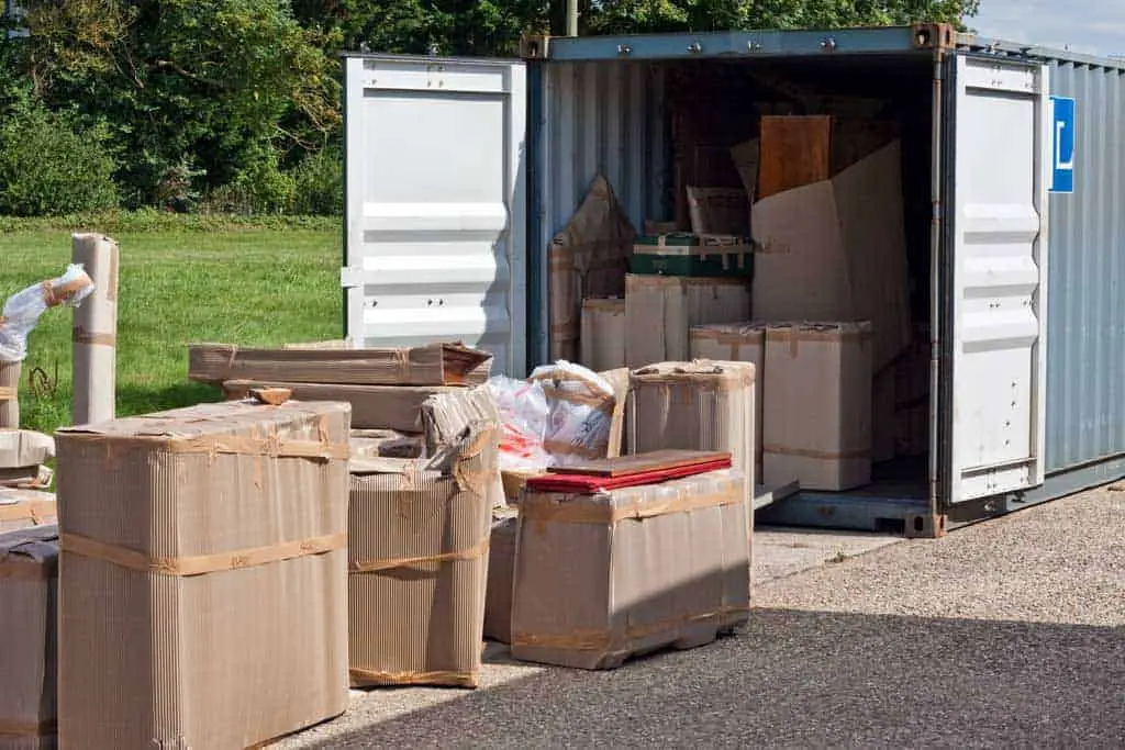 antiques shipping container