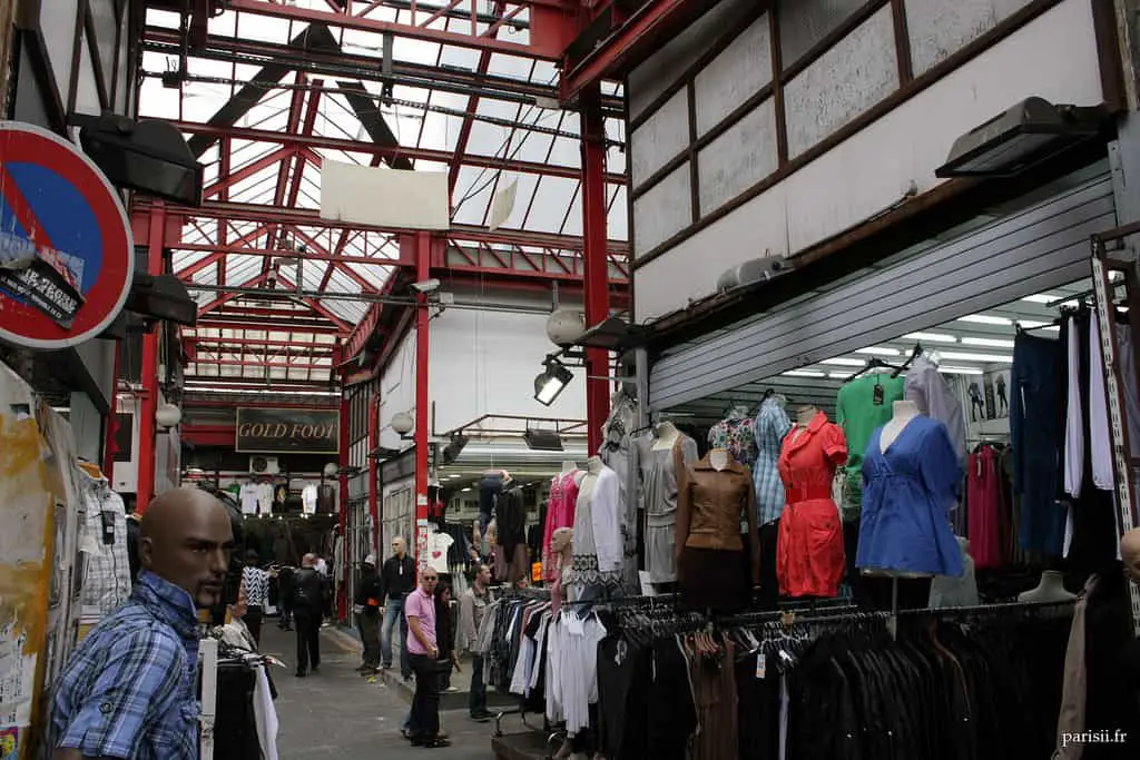 inside view from the Le marché de Malik, Saint-Ouen, with the glass dome