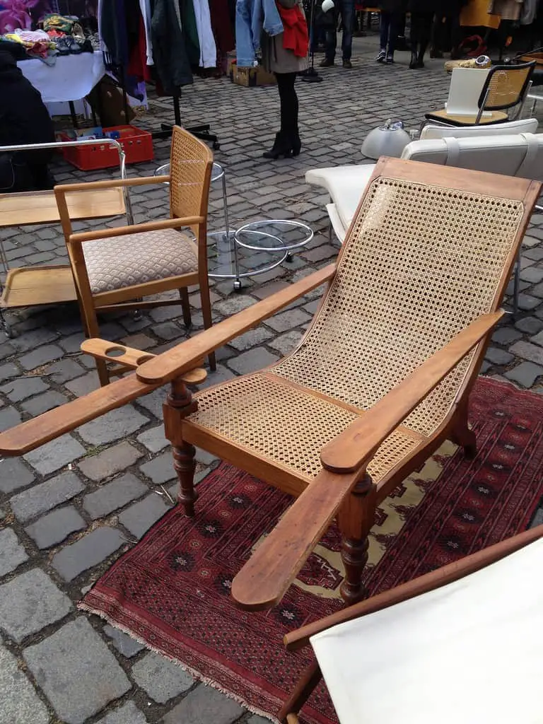  Karen Mardahl Chair with cup holder At the Arkonaplatz flea market.