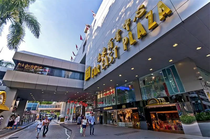 Outside view of the Far East Plaza Singapore
