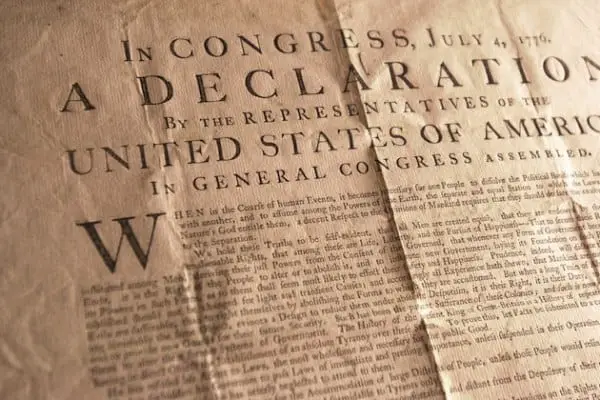 Declaration-of-Independence flea market