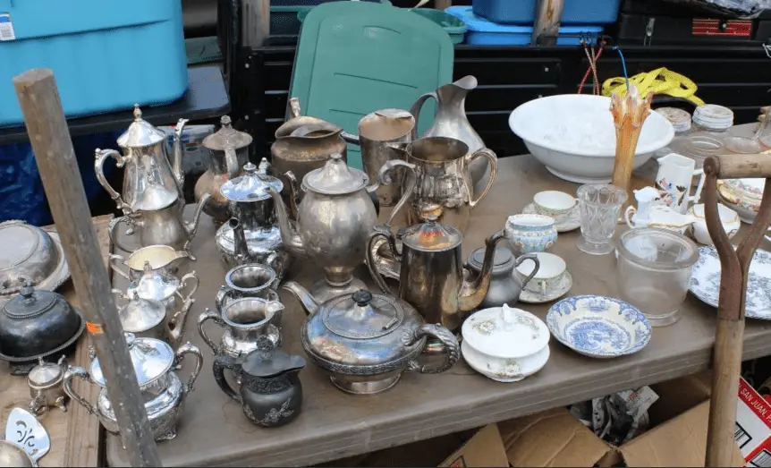 Islandbean. silverware at rogers flea market