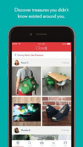 Close 5 App iOS Android