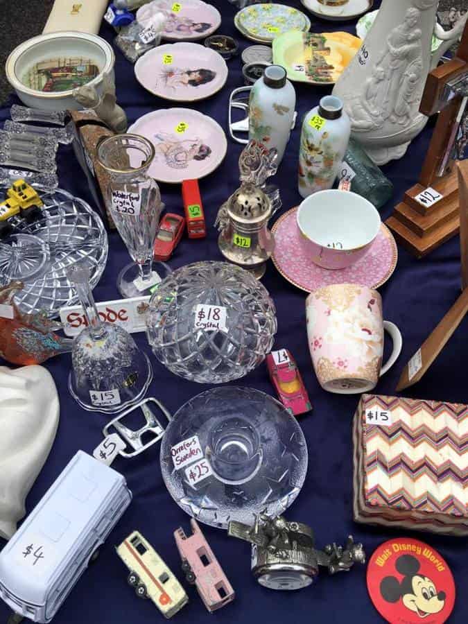 Retro collectibles for sale at Camberwell Sunday Market