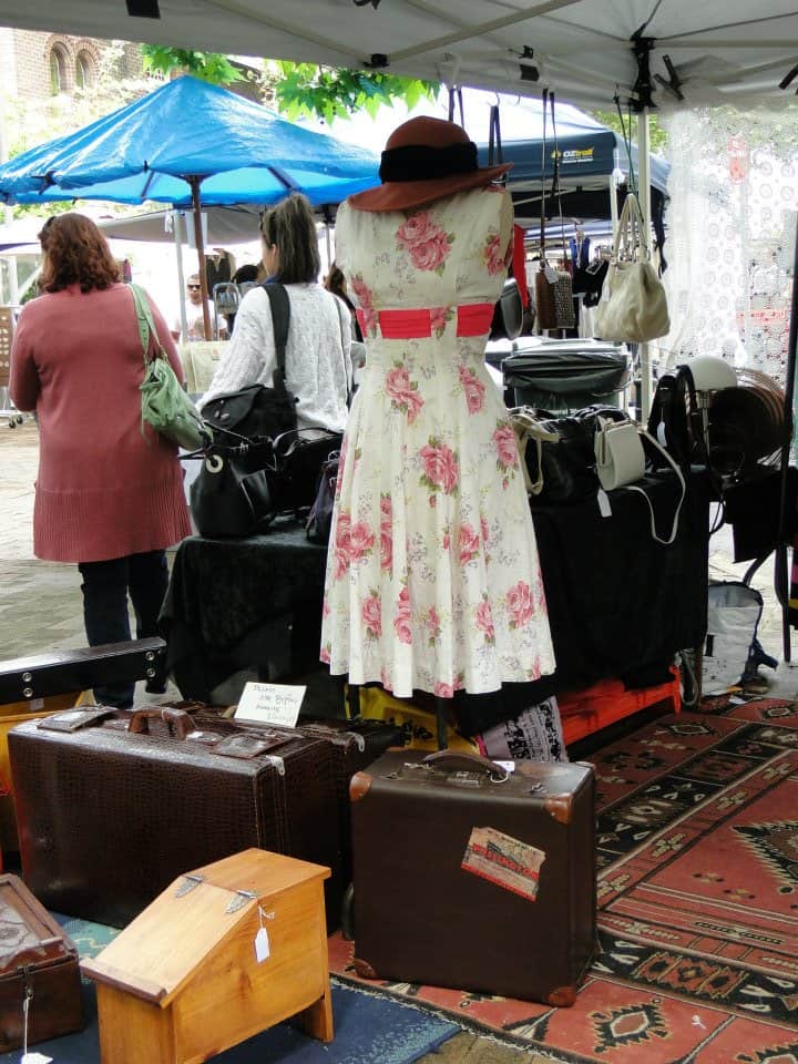 Paddington Market Sydney outdoor stalls with handmade crafts and fashion