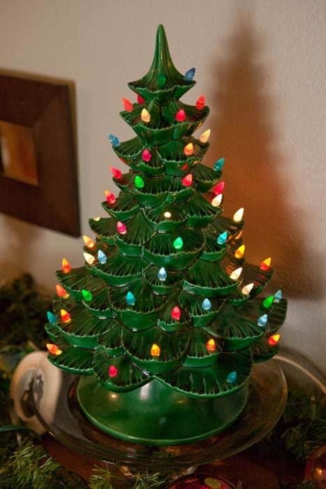 Ceramic Tabletop Xmas Tree 