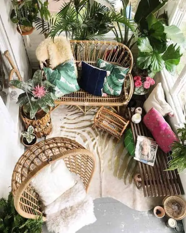 Rattan is making its comeback in the home – photo by vintageindustrialstyle.com