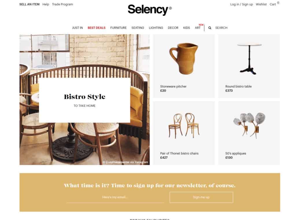 Selency The Best Online Antique Stores for Vintage & Antiques: Selency