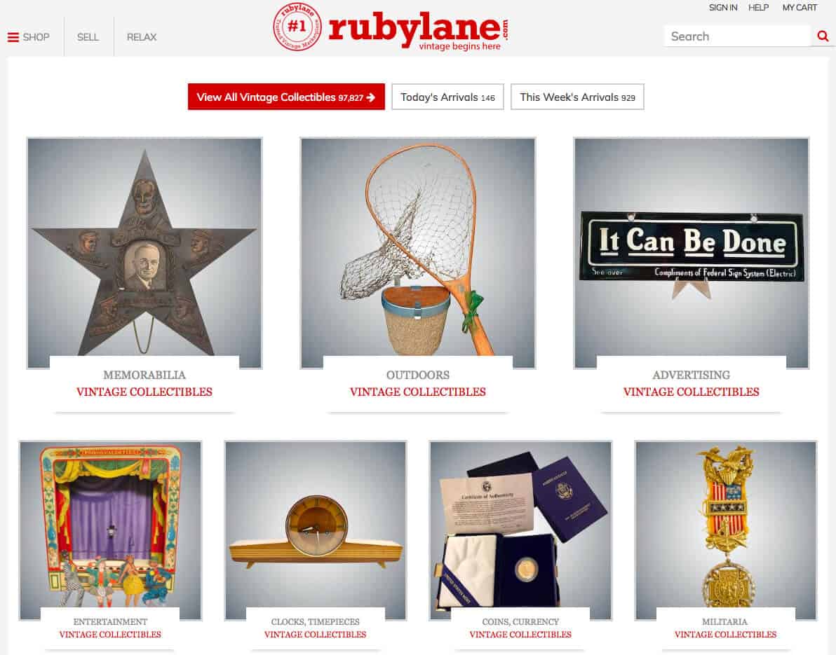 The Best Online Antique Stores for Vintage & Antiques: ruby lane