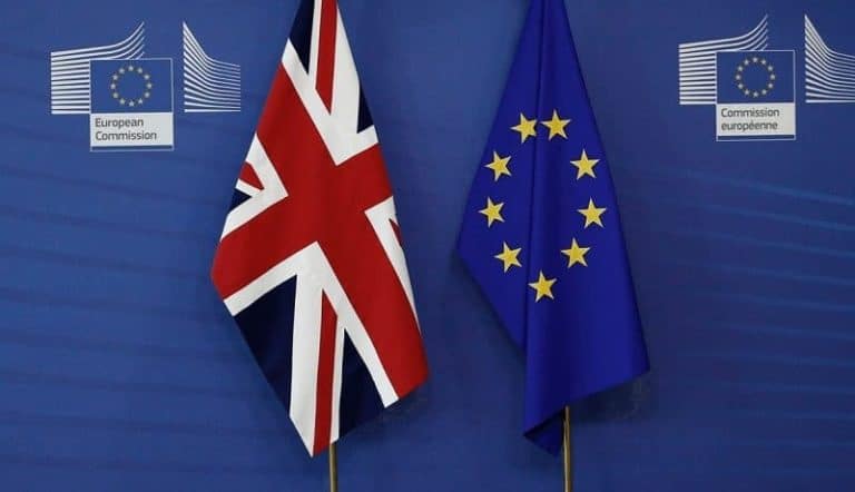 UK and European Flag