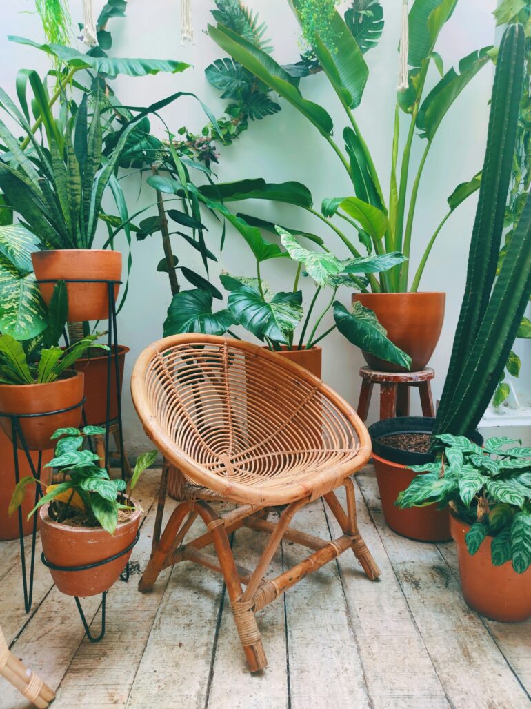 vintage garden furniture rattan