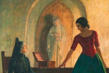 Ramona by Newell Convers Wyeth (1882-1945): A frontispiece illustration (Señora Gonzaga Moreno and Ramona) BONHAMS SKINNER