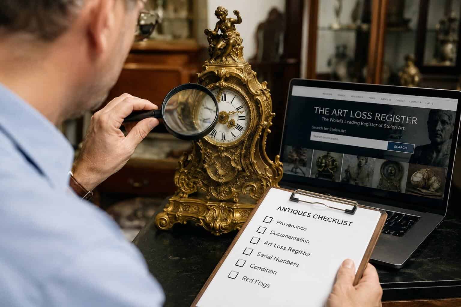 How to Check If an Antique Is Stolen Before You Buy It